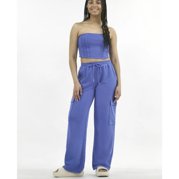 No Boundaries Blue Women's Joggers - Picture 2 of 10